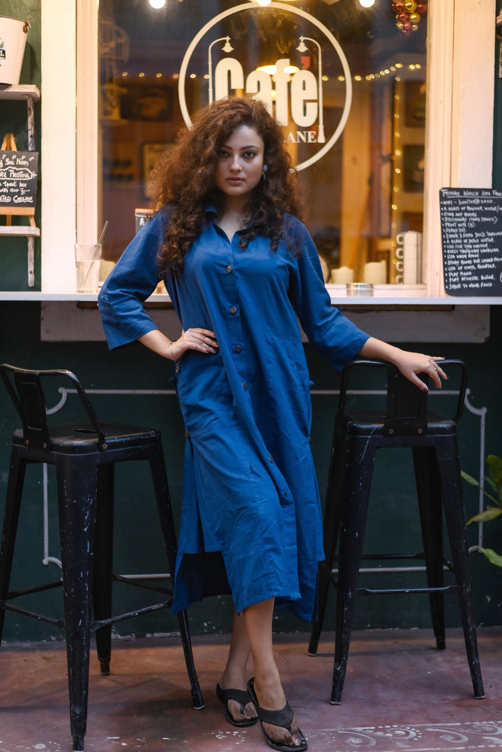 Denim Blue Shirt Dress