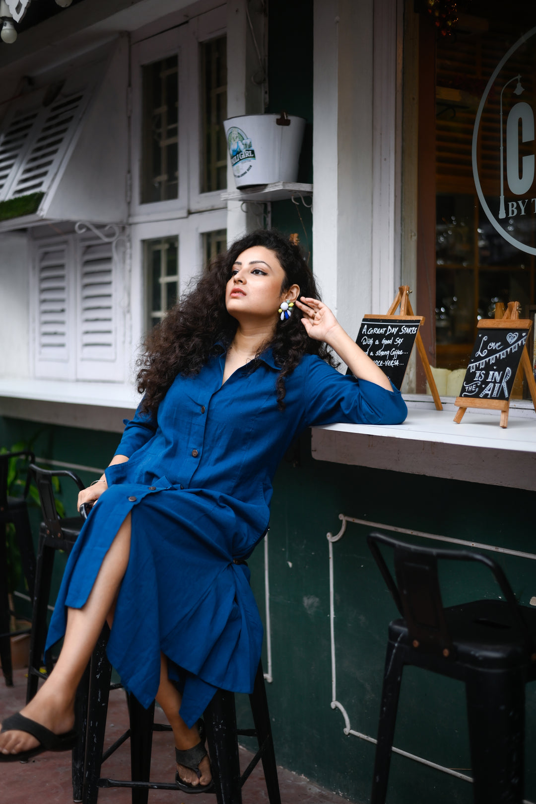 Denim Blue Shirt Dress