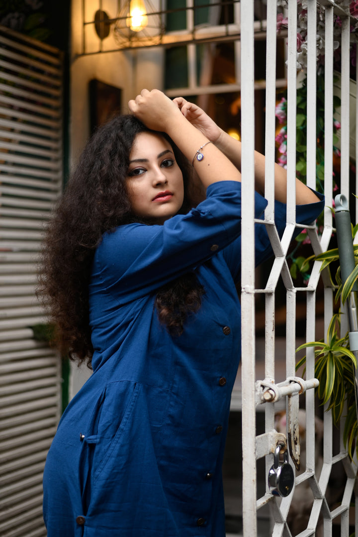 Denim Blue Shirt Dress